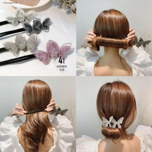 Female Girls Butterfly Hair Accessories Scrunchie Pack Scrunchie Fabric By The Yard Cotton Designer WOMEN Animal Headbans