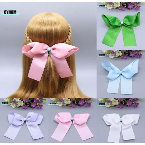 Wholesale new ribbon hair clips women silk girls big hairpins headwear spinki do wlosow Barrettes hanfu hair accessory D22-8
