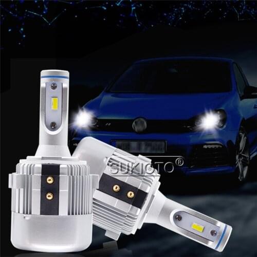 SUKIOTO 2PCS G2 H7 LED Headlight 72W 6000K White Canbus H7 Car Headlamp H7 Low Beam LED Bulb For VW Golf 6 Golf 7 Passat Touran