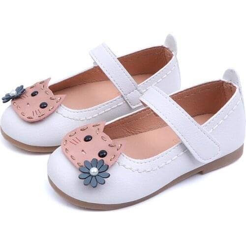 Skoex Children Casual Shoes Girls Fashion Cartoon Princess Shoes Soft Non-slip Wear-resistant Kids Little Girl Toddler Flat Shoe