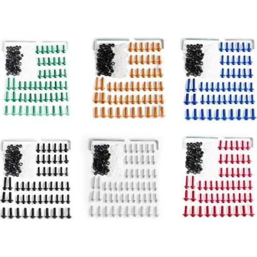 Universal 158pcs Motorcycle Fairing Bolts Kit Fastener Clips Screw Durable Stylish Motorcycle Accessories