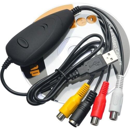 Audio Video Grabber Capture Device USB 2.0 Convert Analog Video from VHS Hi8 all Camcorders DVD player Satellite TV etc ezcap172