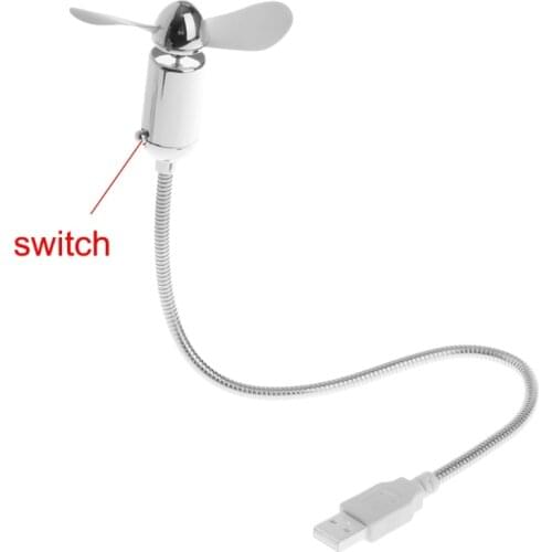 Mini USB Fan Flexible USB Cooling Fan with Switch For Notebook Laptop Computer Office Gadgets