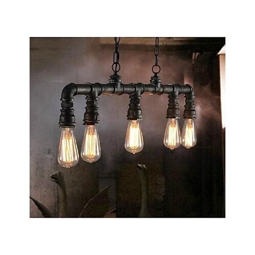 Edison Retro Loft Style Vintage Industrial Pendant Light Lamp Metal Water Pipe,Luminaire Lampara Colgantes