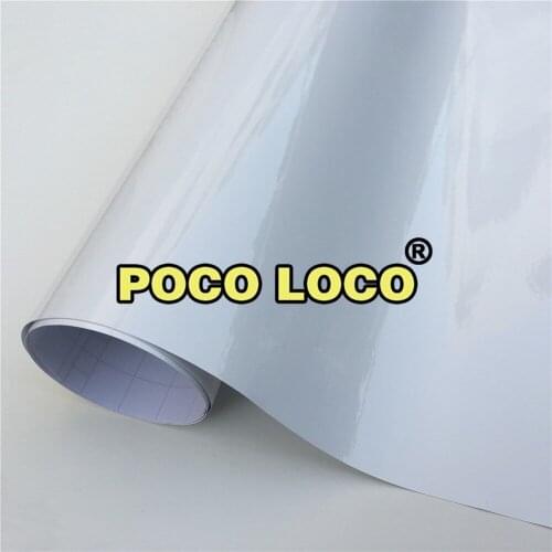 High Stretch White Glossy Vinyl Film Gloss White Vinyl Wrap Sticker For Car Wrapping Retail For HOOD Roof Motorcycle Scooter