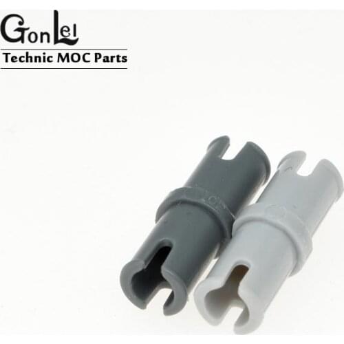 100Pcs High-Tech Smooth Pins without Friction Ridges Lengthwise 3673 MOC Building Blocks Bricks DIY Toys Parts Tech Cars Panels