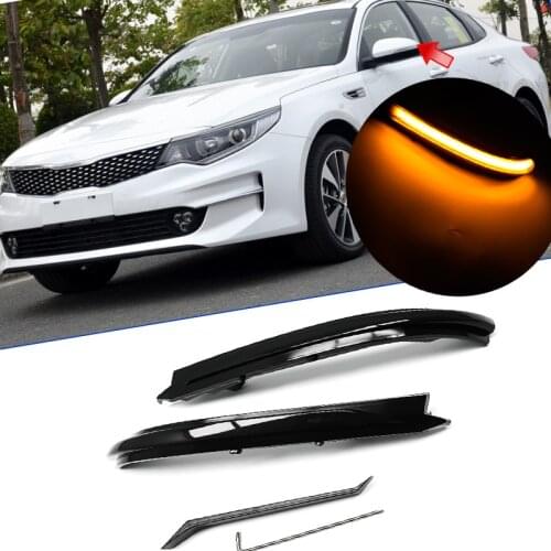 Amber For Kia K5 Optima MK4 JF 2016 2017 2018 2019 2020 Car LED Dynamic Turn Signal Light Side Mirror Indicator Blinker Lamp