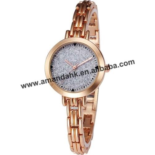 E-LY Thin Alloy Bracelet Colorful Glitter Watches Fashion Women Alloy Round Quartz Watches Bangle Womens Bracelet Wrist Watch