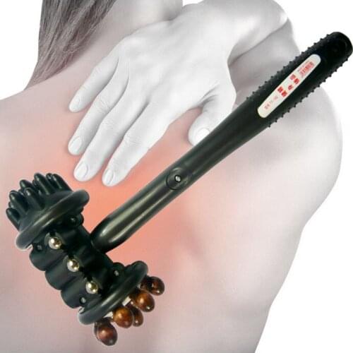 Live meridian thin body care massager Wooden bead massage TuiBei care lamented kong massage lamented