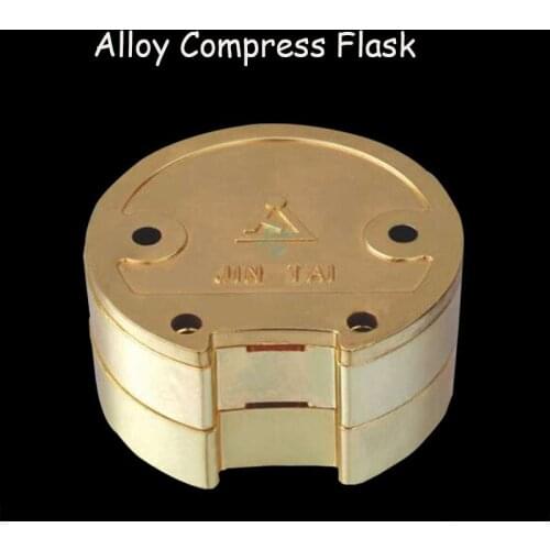 1pcs Dental Lab Flask Non-stick Plaster Zinc Copper Alloy Denture Flask Press Compress Flask On Acrylic Partial Denture Work