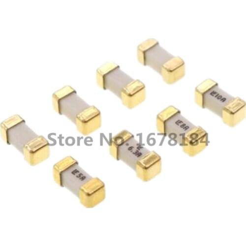 100PCS 1808 125V 250V AC 0451 SMD Fast blow Fuse 0.5A 0.75A 1A 2A 3A 4A 5A 6.3A 8A 10A 12A 15A 500MA 750MA 0451ultra-rapid fuses