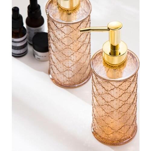 280ml Glass Soap Dispenser Refill Empty Bottles Bathroom Conditioner Hand Wash Shampoo Bottle Lotion Liquid Sub-bottle