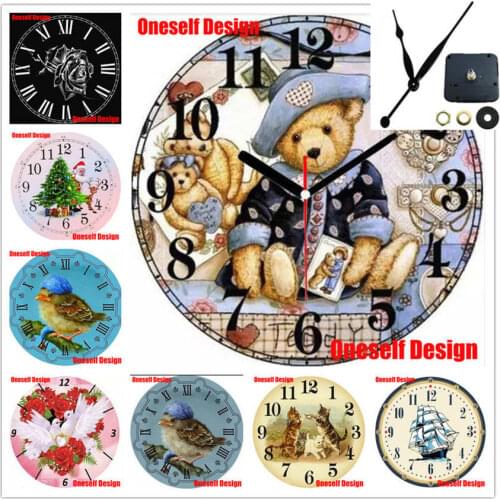 DIY 5D Diamond embroidery Full Set Animal Butterfly and flower Clock 5D diamond mosaic Sale Diy Diamond Painting Full Square