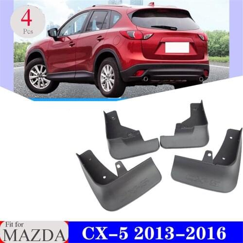 Car Mud Flaps for Mazda CX-5 2013-2016 CX5 2017-2020 2021 Modified Fender Parts Decorative Mudguard Piwa Front Rear Left Right
