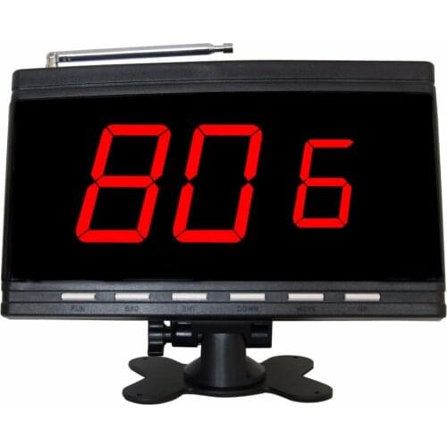 SINGCALL Wireless Calling System, Display Receiver of APE9600 Black