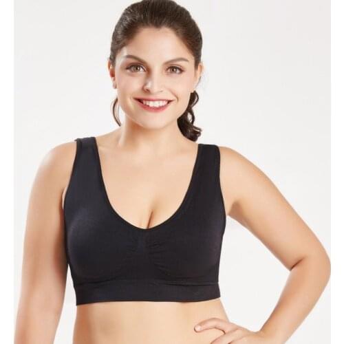 Plus Size Brassiere Fashion Bras For Women Double Layer Seamless Bralette Rimless Seamless Sports Bra