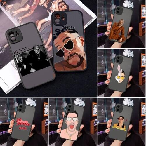 Yo Perreo Sola Bad Bunny Maluma Phone Cases Matte Transparent for iPhone 7 8 11 12 s mini pro X XS XR MAX Plus cover funda