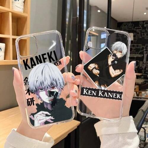 Anime Tokyo Ghouls terror horror Phone Case Transparent soft For iphone 5 5s 5c se 6 6s 7 8 11 12 plus mini x xs xr pro max