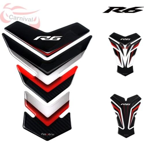 For Yamaha YZF-R6 R6 2002-2020 3D Resin Tank Pad Protector for Motorcycle Decal Sticker