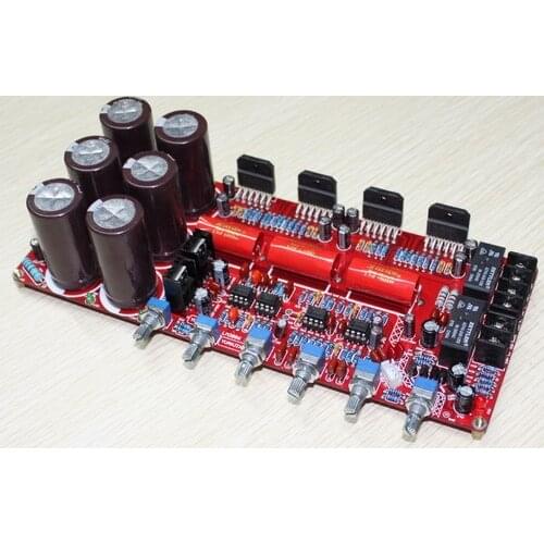 Dual AC20-28V LM3886TF + NE5532 2.1 channel amplifier board(68W*2+120W)