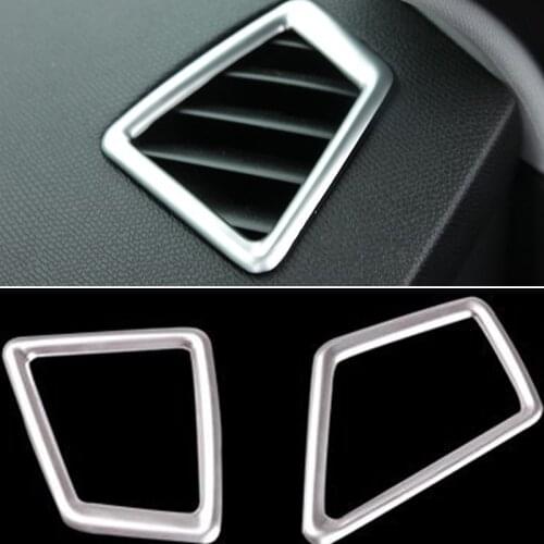 Chrome trim Top Air-conditioning Outlet Cover Car Accessories For Peugeot 308 T9 SW Rear View hatchback 2015 2016