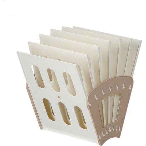 Bookends Creative Desk Bookshelf Simple Plastic Book Stand Simple Magazine Shelf Removable Bookstand Simple Office Storage