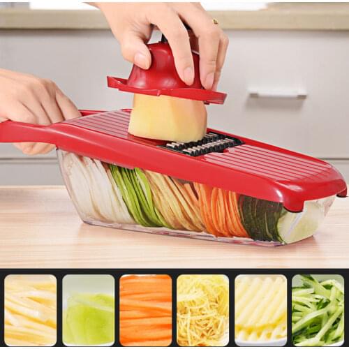 Kitchen Accessories Grater Multifunction with Container Potato Cutter Vegetables Fruits Peeler Pipes Gadgets Slicer for Slicing