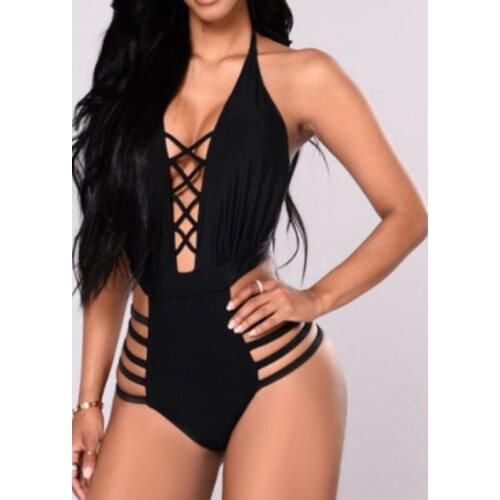 Womens Sexy Backless Swimsuit Push Up Padded Bikini Swimwear Brazilian Bathing Suits Monokini Beachwear for Summer