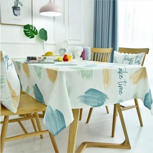 Colorful Coffee Table Art Painting Patterns Rectangular Tablecloth TV Cabinet for Living Room Deco ZB-HM300#30
