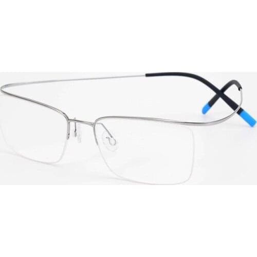 New pure titanium frame ultra light titanium myopia glasses half frame commercial glasses frame