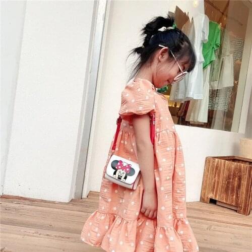 New 11x9x5cm Disney girls Minnie mickey mouse cute messenger shoulder bag kids coin purse gift toys