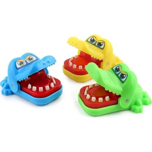 Novelty Toys Bite Finger Game StopStress Animal Shark Crocodile Hippo Dog Kids Toys Funny Gags Practical Jokes Mouth Bite Finger