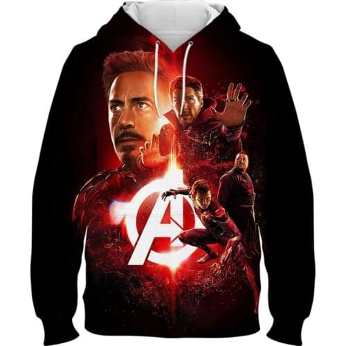 New Marvel The Avengers Hoodies Men Women Children 3D Print Sweatshirt Pullover Streetwear Boy Girl Kids Cool Tops Clothing
