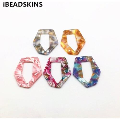 New arrival! 40x35mm 50pcs/lot acetic acid cone shape charm for earrings accessories/Earring parts Jewelry Findings making