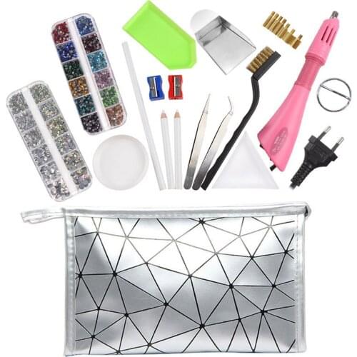 New Sale Hot Fix Applicator Tool Kit Heat-fix Tool And Hotfix Rhinestones Comes with bag combination