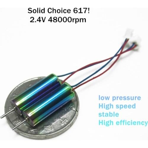 Solid Choice 617! 2.4V 48000rpm hollow cup ndfeb motor! Indoor crossing machine,Quadcopter shuttle (Clockwise+1.25 JST plug) 6*1