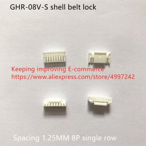 Original new 100% GHR-08V-S shell belt lock 1.25 spacing 8P single row connector