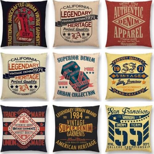 Retro Rock Punk Street Graffiti Modern City New York Time Sense Sign English Alphabet Colorful Cushion Cover Nice Pillow Case