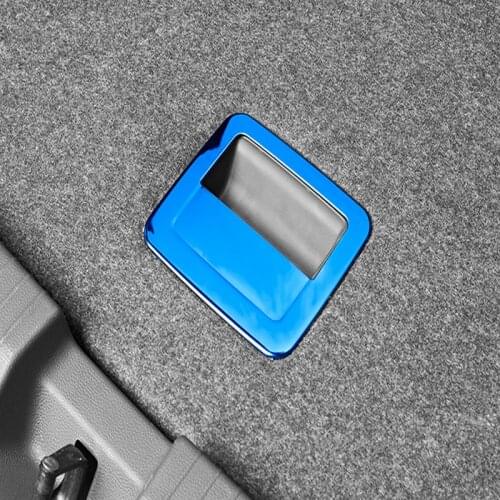 SBTMY Stainless Steel Car Trunk Spare Tyre Handle Cover Trim Interior Accessories Styling For Volkswagen T-Roc TROC 2017-2019