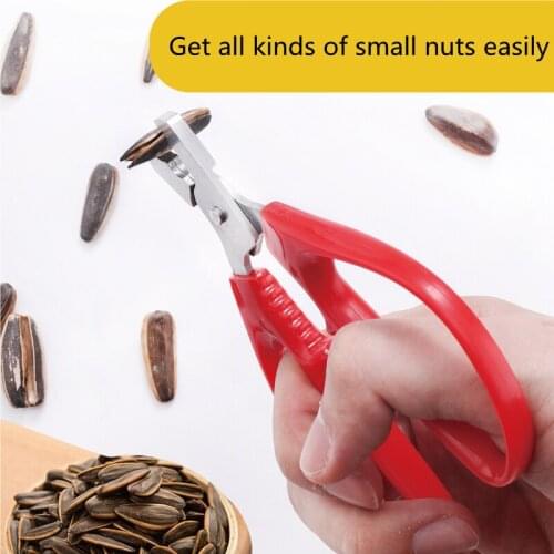 Stainless Steel Nut Shell Opener Cracker Seed Pistachio Sheller Opener Peeling Pliers Home Kitchen Tool Decor