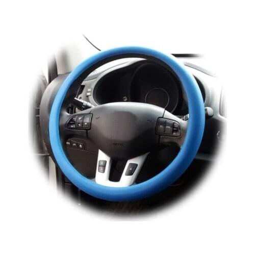 Roxform Silicone Steering Wheel Cover Blue Smell Does Not Make High Quality Car Interior Accessories Tuning Steering Wheel Protection