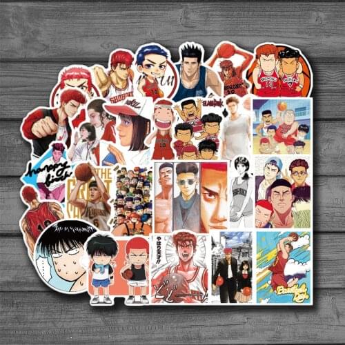 50PCS Slam Dunk Master Sticker Bag Sticker Sticker Waterproof Notebook Travel Case Sticker
