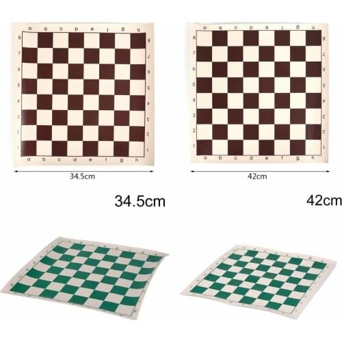 Vinyl Tournament Chess Board Kids Educational Games Magnetic Chess Board Splic lattice decoration table mat waterproof oil proof