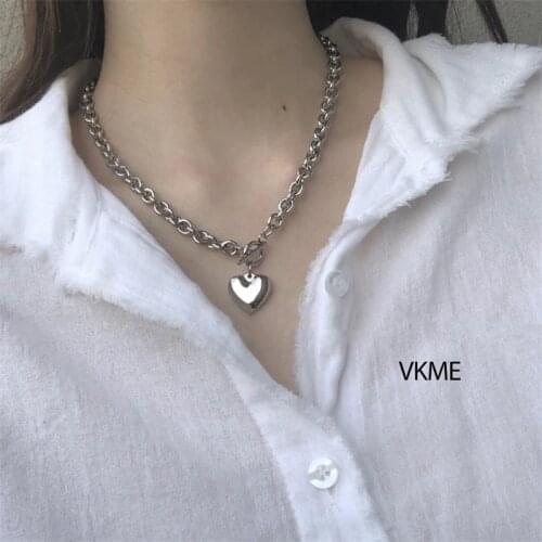 VKME Romantic Heart Necklaces Drop Shipping Women Pendant Necklaces Chokers Necklaces 2020 new Party gifts Charm jewelry