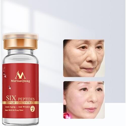MeiYanQiong Six Peptides Repair Concentrate Rejuvenation Emulsion Anti Wrinkle Serum Anti-aging Hyaluronic Acid Face Serum