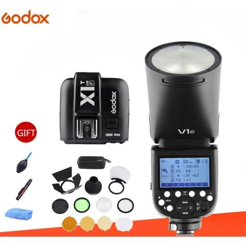 Godox V1 Flash + AK-R1+X1T- Kits TTL 1/8000s HSS 2600mAh lithium battery Speedlite Flash for Canon Nikon Sony Fujifilm Olympus
