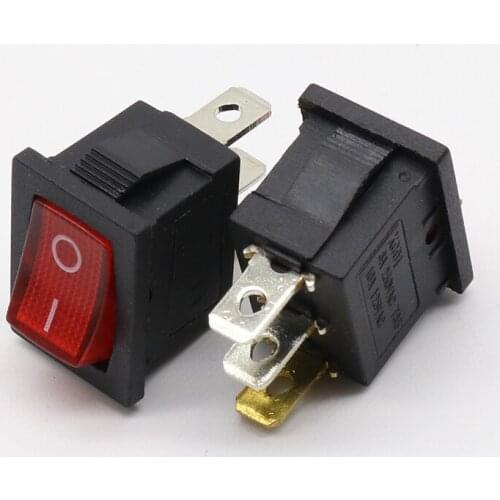 1pcs Mini 3 Pin Dashboard On Off Position Rocker Switch Illuminated Spst with Light
