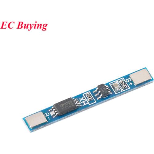 10pcs 1S 3.7V 2A li-ion BMS PCM 18650 Lithium Battery Protection Board Overcharge Over-discharge Short Circuit PCB ion li Cell
