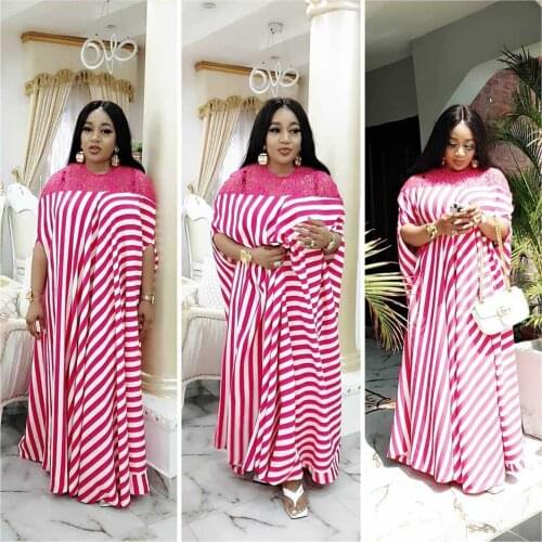 Latest African Dresses For Women Vetement Femme 2021 Traditional Large Size Maxi Dress Nigerian Clothes