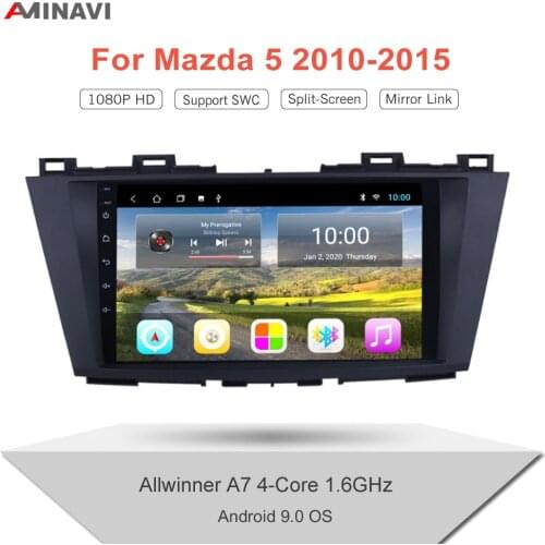 For Mazda 5 2010-2015 Car Radio 9/10" HD GPS Auto Multimedia Player Stereo MP5 Bluetooth With Camera Wifi Universal Stereo
